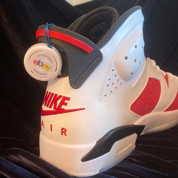 Nike 2021 Jordan 6 Retro OG Carmine Red and White - Picture 6 of 8